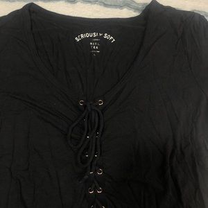 Aeropostale Seriously Soft tie front top